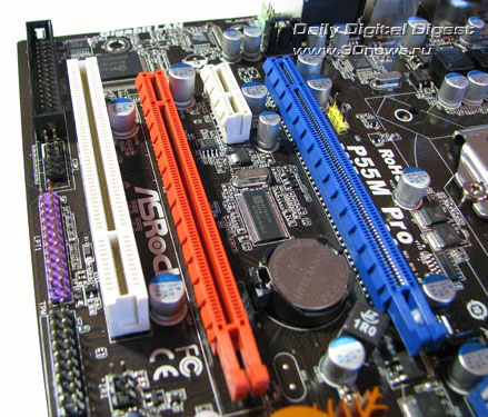 ASRock P55M Pro слоты расширения